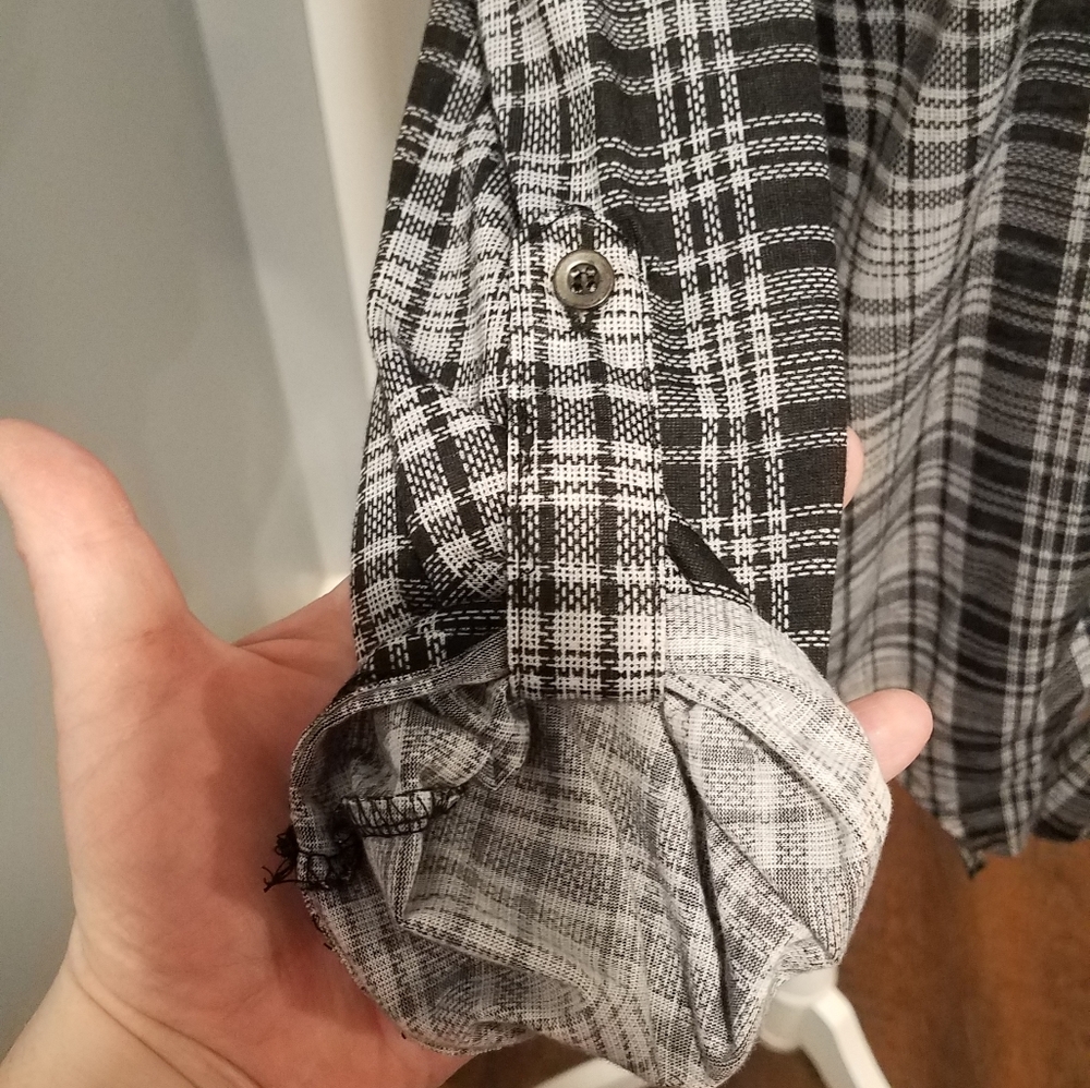 LACED BACK FLANNEL PRINT RUE 21 - Picture 4 of 7